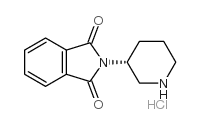 2-(3R)-3-哌啶基-1H-异吲哚-1,3(2H)-二酮 结构式