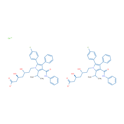 阿托伐他汀(3S,5R)-异构体钙盐 结构式