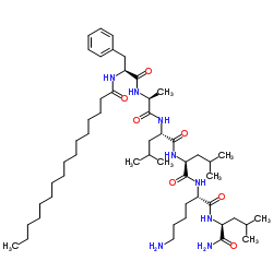 棕榈酰六胜肽-14 结构式