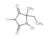 1-溴-3-氯-5-甲基-5-乙基海因 结构式