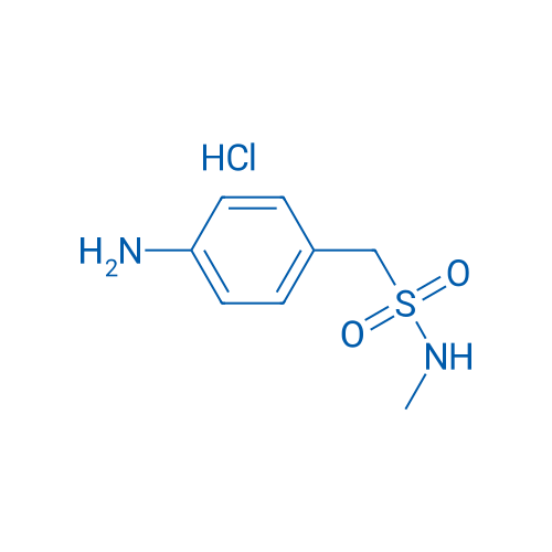 1-(4-氨基苯基)-N-甲基甲磺酰胺盐酸盐 结构式