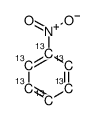 硝基苯-¹³C₆ 结构式