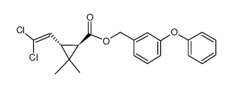 反式氯菊酯 trans-Permethrin 结构式