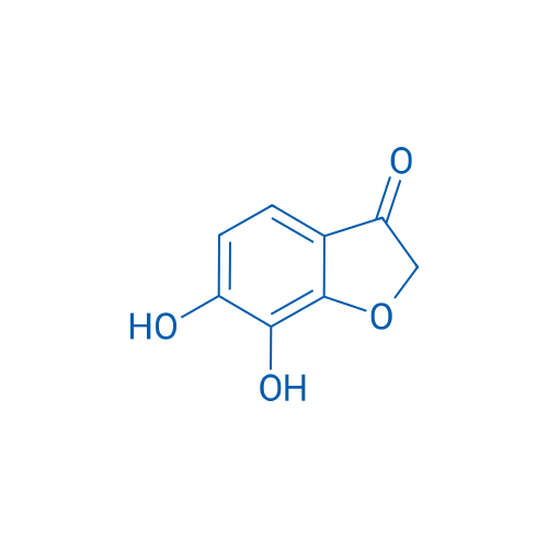 6,7-二羟基苯并呋喃-3(2H)-酮 结构式