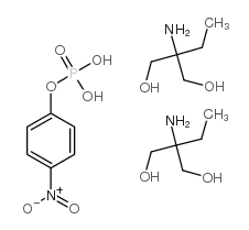 4-硝基苯磷酸酯双(2-氨基-2-乙基-1,3-丙二醇)盐 结构式