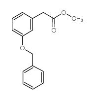 3-苄氧基苯乙酸甲酯 结构式