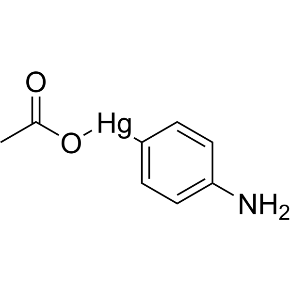 对氨基苯汞乙酸盐 结构式