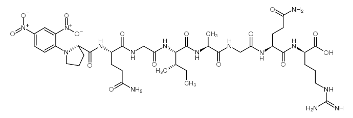 DNP-PRO-GLN-GLY-ILE-ALA-GLY-GLN-D-ARG 结构式
