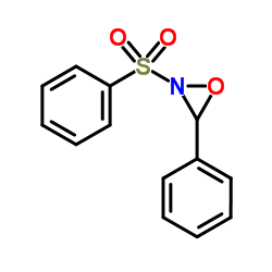 3-苯基-2-苯基磺酰基-1,2-氧氮杂环丙烷 结构式