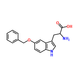 5-苄氧基-DL-色氨酸 结构式
