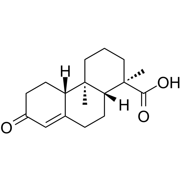 13-氧代-8(14)-罗汉松烯-18-酸 结构式