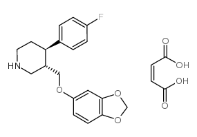 马来酸帕罗西汀 结构式
