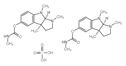 毒扁豆碱半硫酸盐 结构式