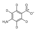 4-硝基苯胺-D4 结构式