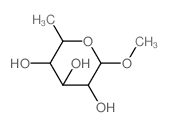 6-脱氧-beta-d-吡喃葡萄糖苷甲酯 结构式