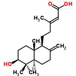 粉背蕨酸 结构式