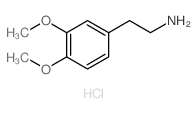 2-(3,4-二甲氧基苯基)乙胺盐酸盐 结构式