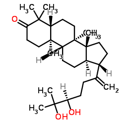 24,25-二羟基达马树脂-20-烯-3-酮 结构式