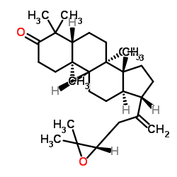 (24S)-24,25-环氧达玛树脂-20-烯-3-酮 结构式