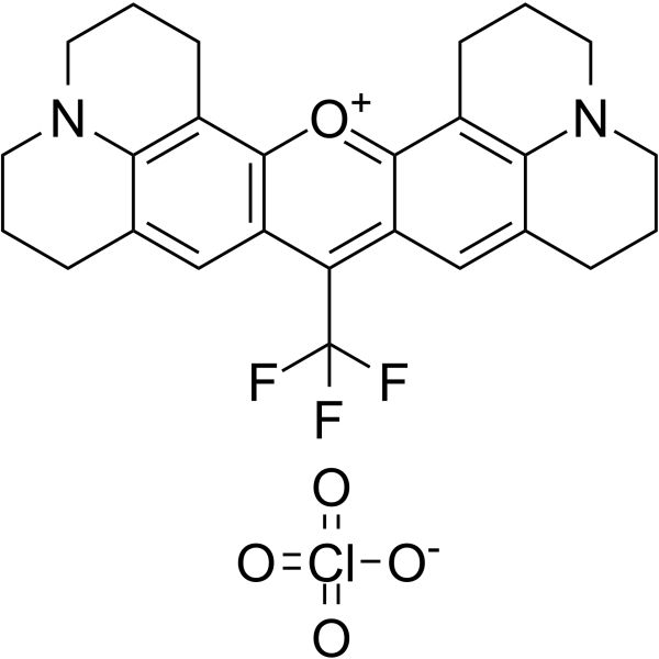 罗丹明700高氯酸盐 结构式