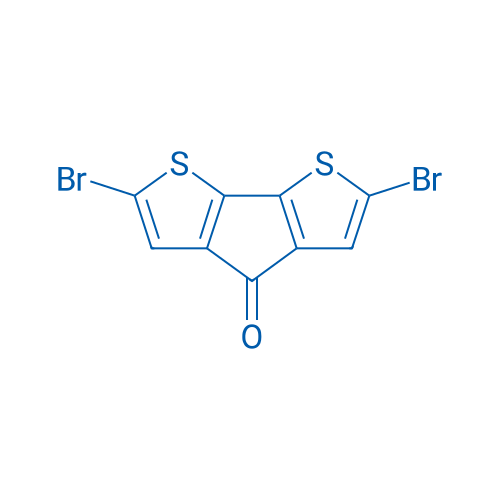 2,6-二溴-4H-环戊并[1,2-b:5,4-b]二噻吩-4-酮 结构式