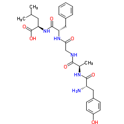 (D-丙2,D-亮5)-脑啡肽 结构式