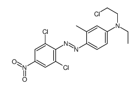 N-(2-氯乙基)-4-[(2,6-二氯-4-硝基苯基)偶氮]-N-乙基间甲苯胺 结构式