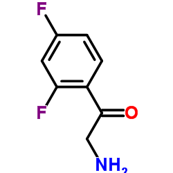 2-氨基-2',4'-二氟苯乙酮 结构式