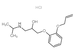 盐酸氧烯洛尔 结构式