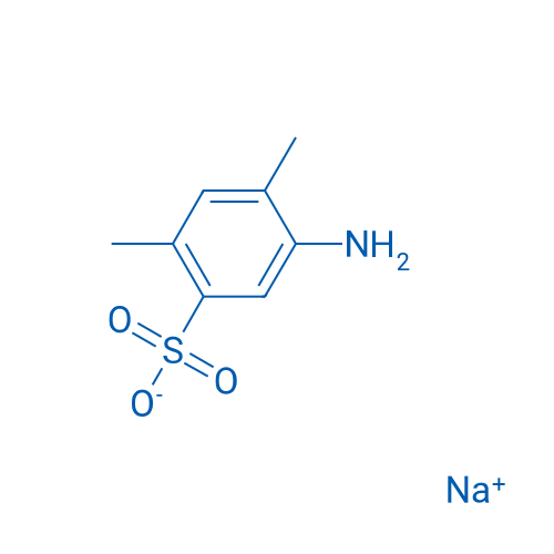 5-氨基-2,4-二甲苯磺酸钠 结构式