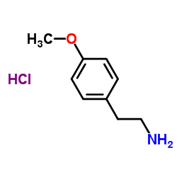2-(4-甲氧基苯基)乙胺盐酸盐 结构式