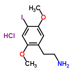 2,5-二甲氧基-4-碘苯乙胺盐酸盐 结构式