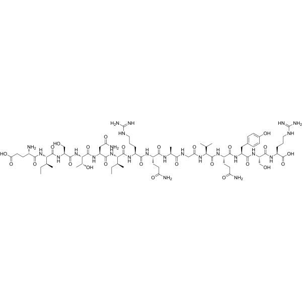 GLU-ILE-SER-THR-ASN-ILE-ARG-GLN-ALA-GLY-VAL-GLN-TYR-SER-ARG 结构式