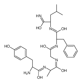 H-Tyr-D-Ala-Gly-Phe-Leu-NH2 结构式
