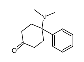 4-(二甲基氨基)-4-苯基环己-1-酮 结构式