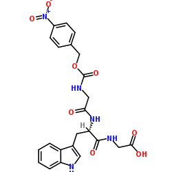 4-硝基-Z-GLY-TRP-GLY-OH 结构式