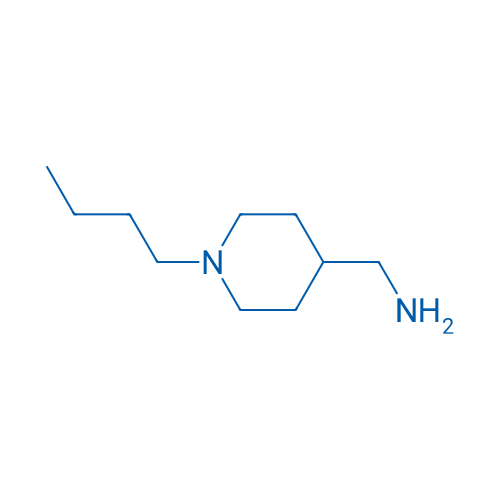 4-氨甲基-1-(正丁基)哌啶 结构式