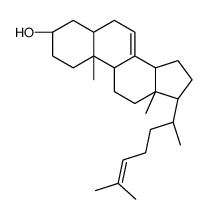 5α-胆甾-7,24-二烯-3β-醇 结构式