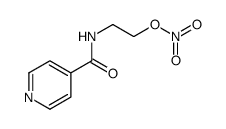 N-(2-羟乙基)异烟酰胺硝酸酯 结构式