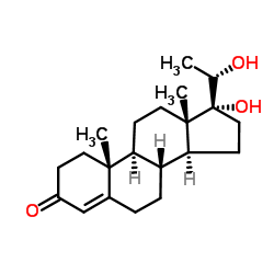 4-孕烯-17α,20α-二醇-3-酮 结构式
