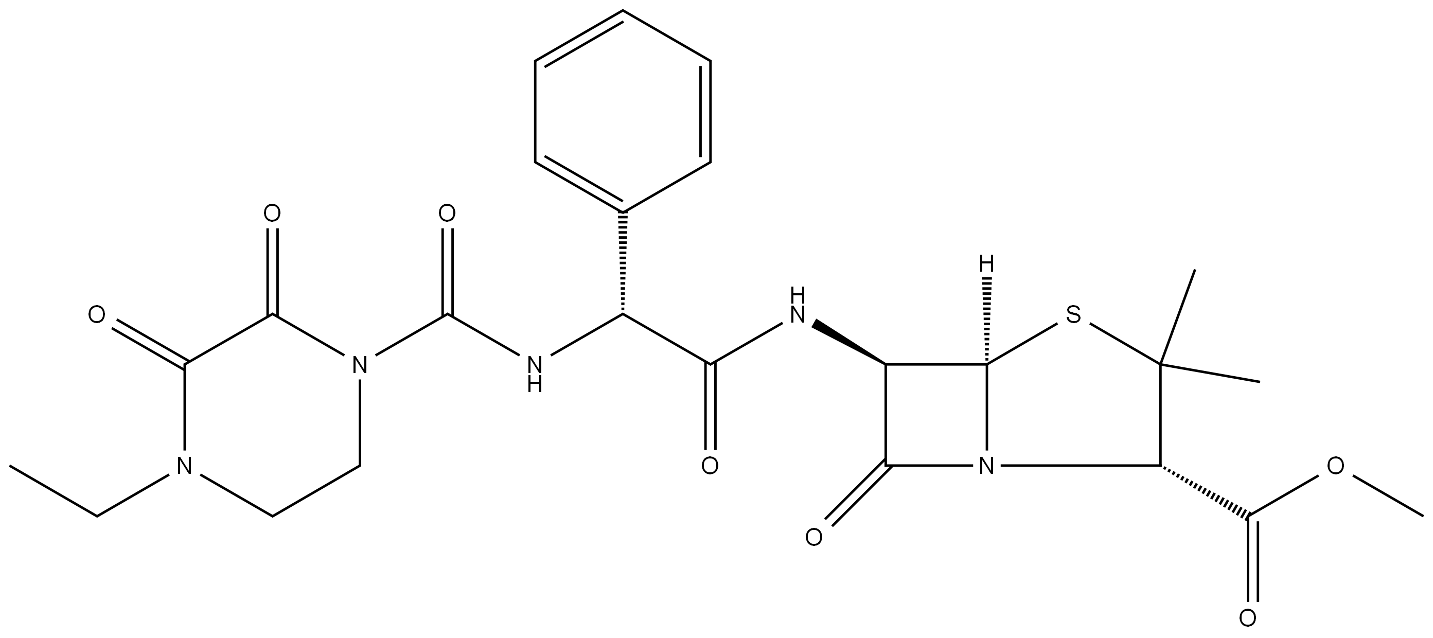 哌拉西林杂质11 结构式
