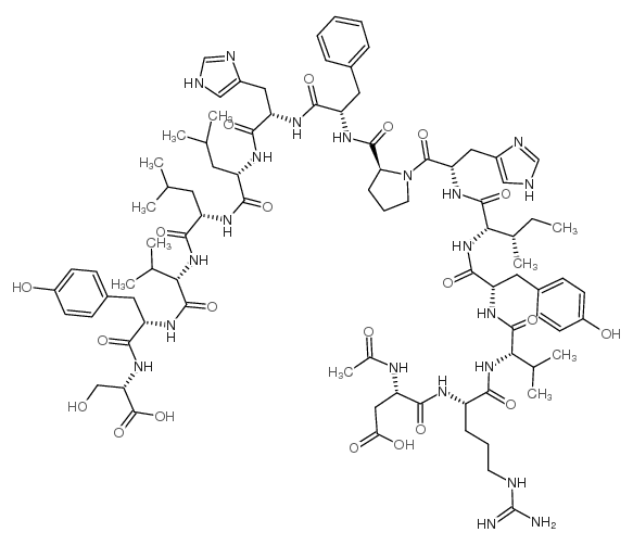 N-乙酰基-肾素底物十四肽 结构式