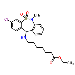 噻奈普汀硫酸盐乙酯 结构式