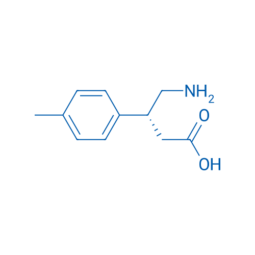 (R)-4-氨基-3-对甲苯基丁酸 结构式