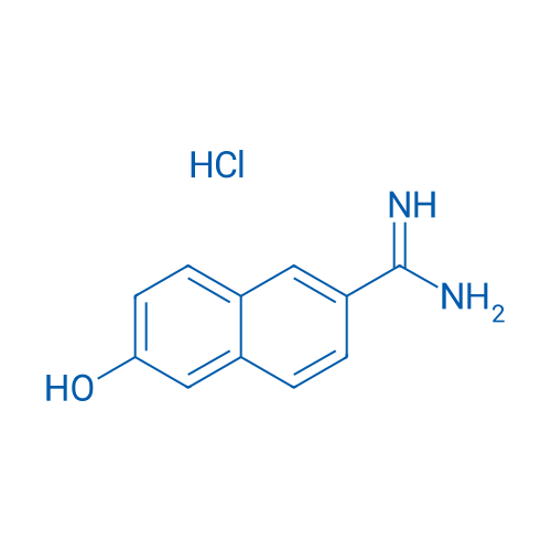 6-脒基-2-萘酚盐酸盐 结构式