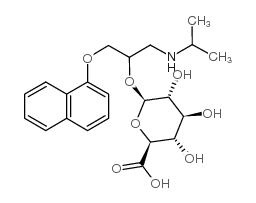 rac普萘洛尔β-D-葡糖醛酸钠盐 结构式
