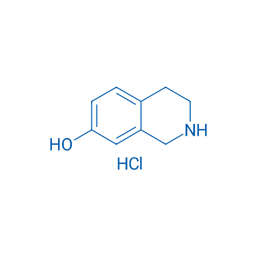 7-羟基-1,2,3,4-四氢异喹啉盐酸盐 结构式