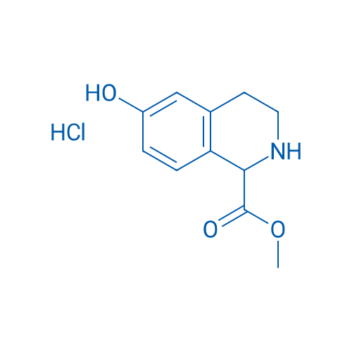 6-羟基-1,2,3,4-四氢-1-异喹啉羧酸甲酯盐酸盐 结构式
