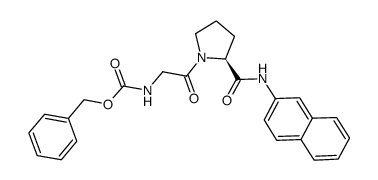 Z-Gly-Pro-βNA 结构式