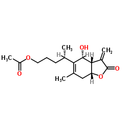 1-O-Acetyl britannilactone 结构式